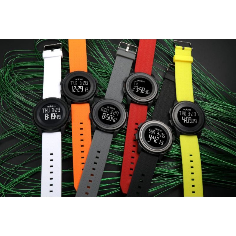 [6 WARNA] Jam Tangan Pria Adidas Digital Rubber