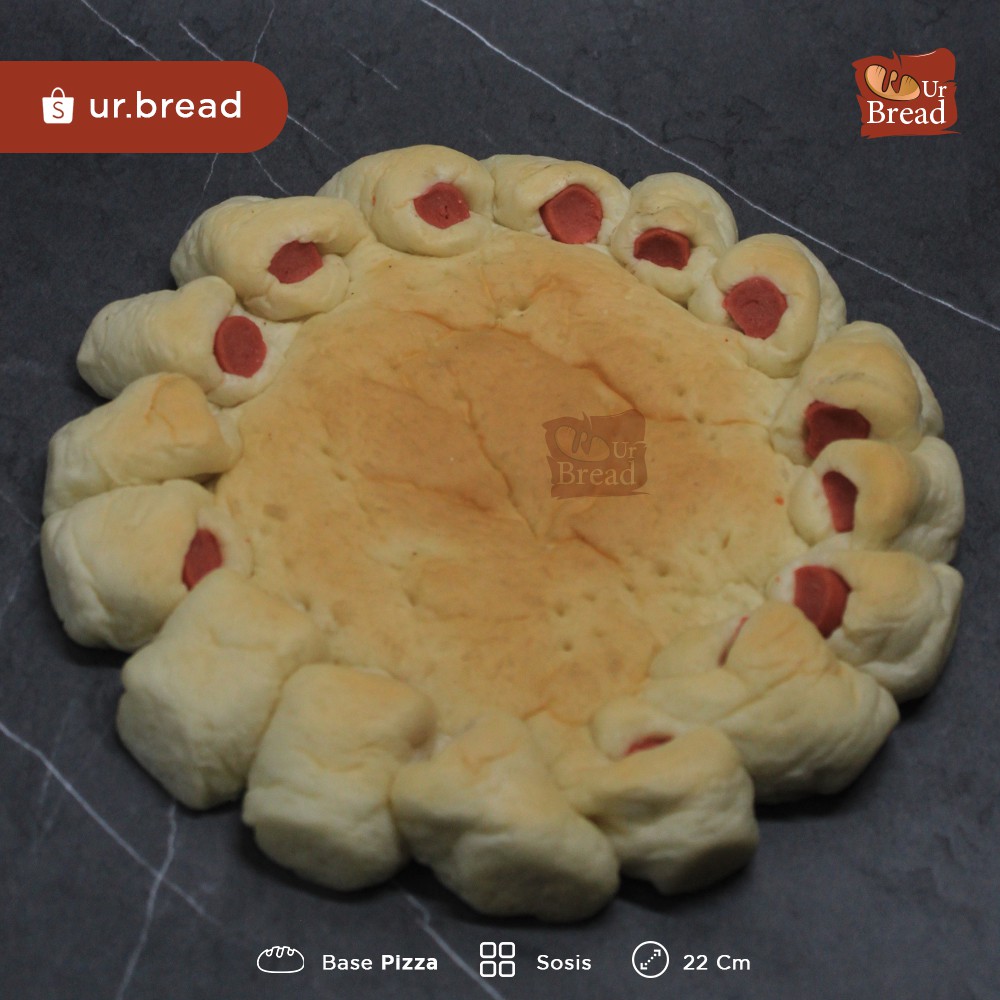 Roti Pizza Sosis Ukuran 22cm | Base Pizza Sosis 22cm