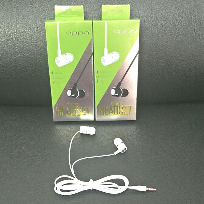 Headset Earphone Handsfree Original OPPO Extrabass Sound Model GR-02