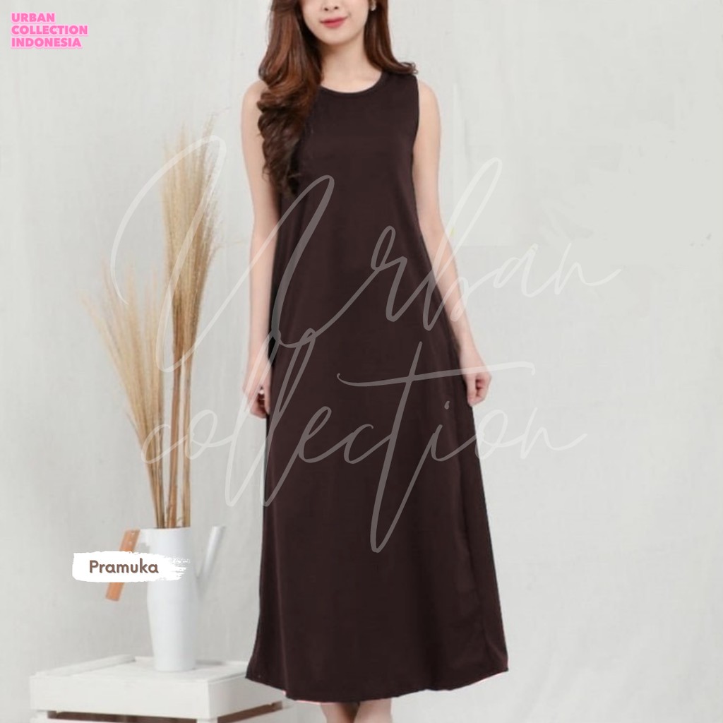 LONG DRESS [ JUMBO ] TANPA LENGAN / LONG DRESS TALI BESAR / DALEMAN LONG DRESS PREMIUM