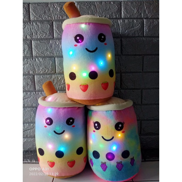 boneka Boba pelangi ukuran L