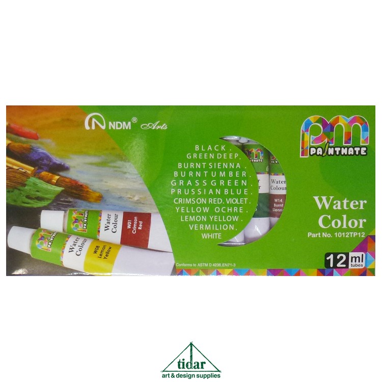 

[MR] Cat Air / Paintmate Watercolour / Watercolor Set 12 x 12 ML Tube