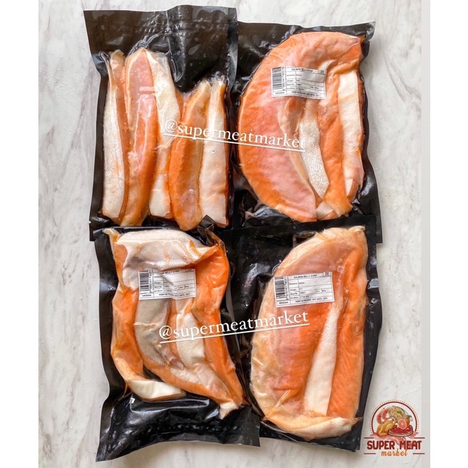 500gr Salmon Belly Strips