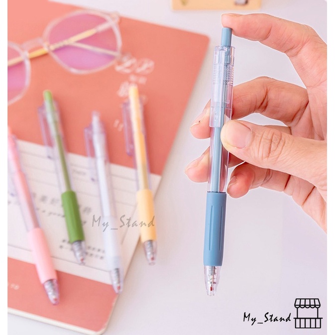 

Pena Mekanik Warna Soft Pastel Vintage Pulpen Cetek Tinta Hitam Pen Bolpen Bolpoin Mirip S*rasa