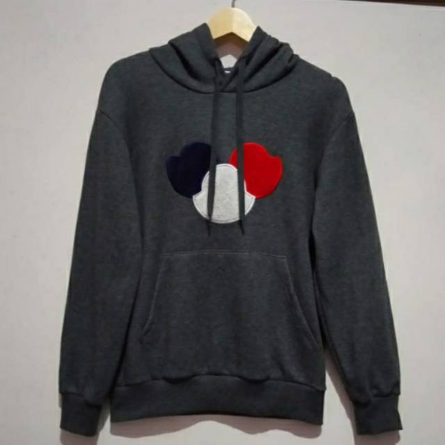 Moncler Big logo Grey || Hoodie Second Brand Original