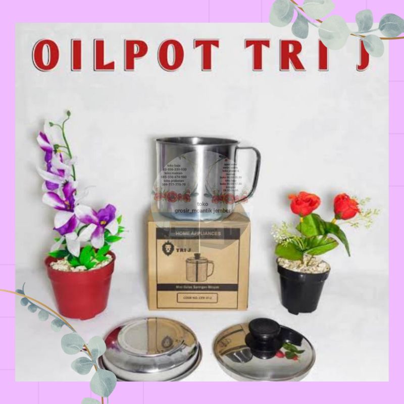 Oilpot Oil Filter Penyaring Minyak Tri J 1300 ml