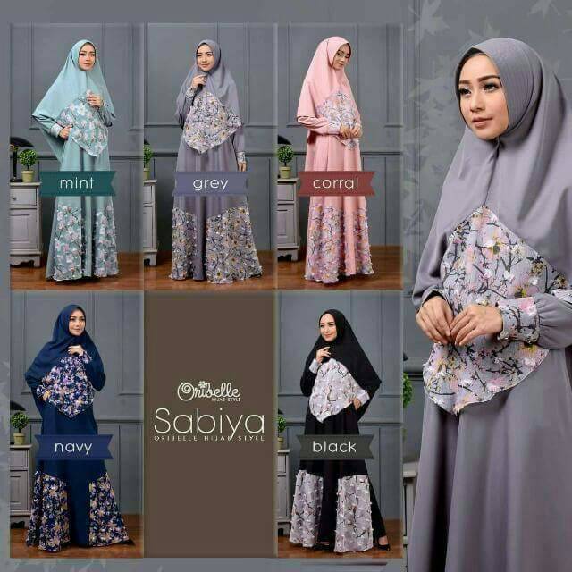 Gamis Dress Wanita SABIYA DRESS Busana Muslim By Oribelle Hijab Style