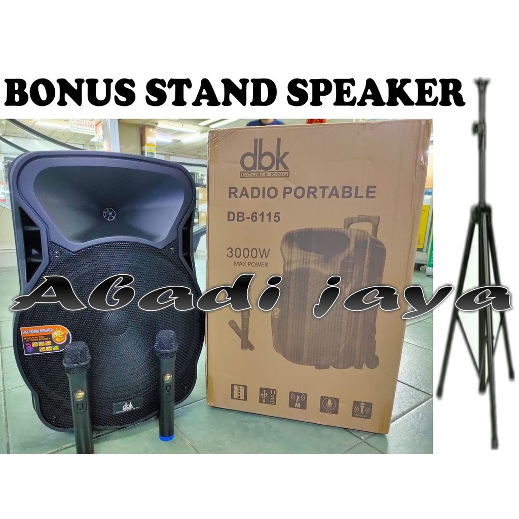 speaker aktif portable wireless dbk db6115 15in dbk db 6115 ORIGINAL