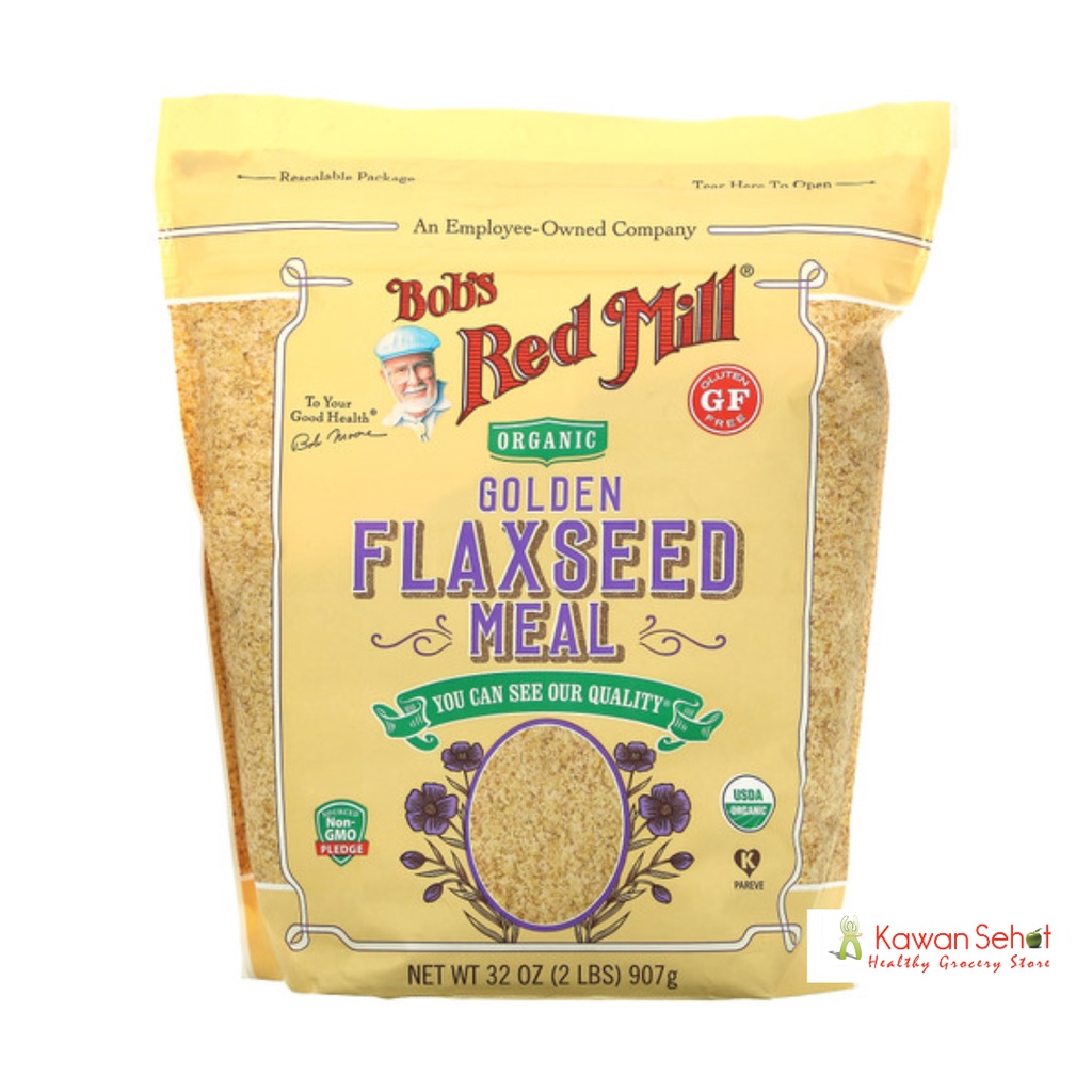 

Bob's Red Mill Organic Golden Flaxseed Meal 453 gr | Biji Rami Golden Halus Organik