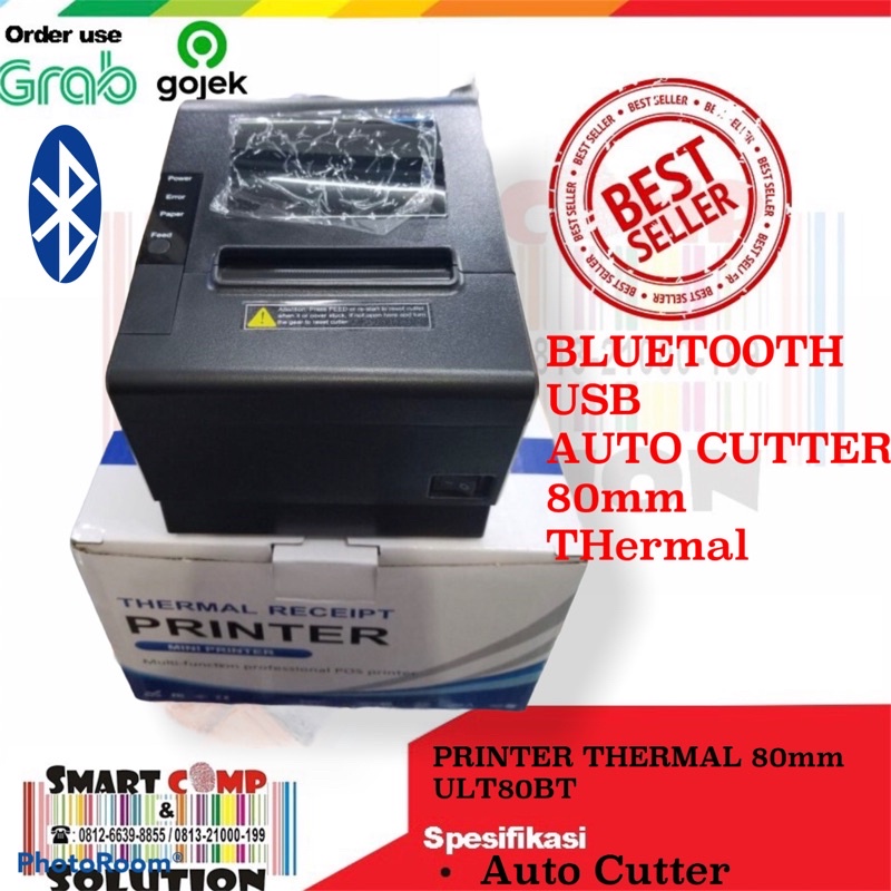 Printer Thermal ULTRON ULT80BT 80mm Bluetooth USB AutoCutter MokaPos ULT-80BT