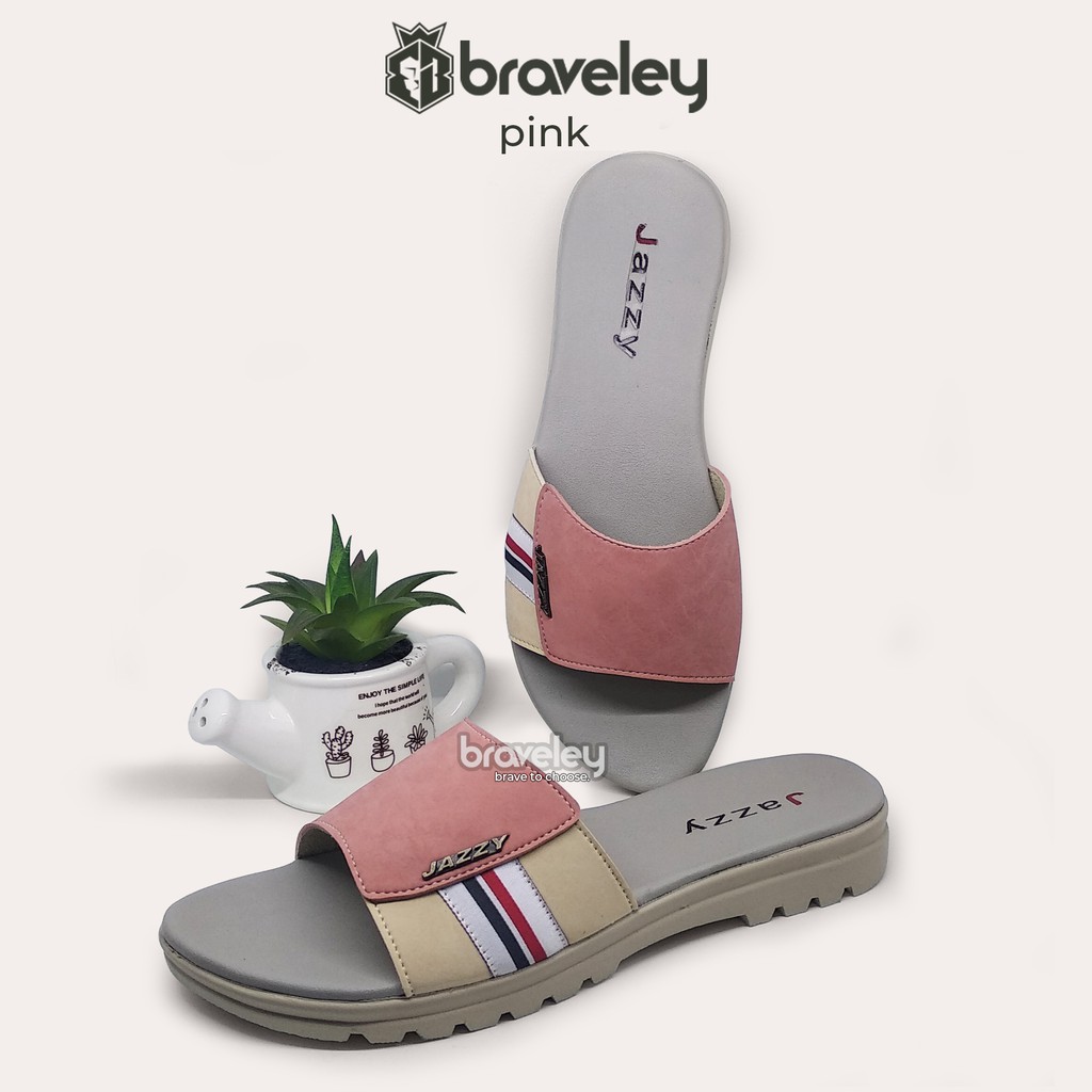 SANDAL  WANITA  SANTAI  SLIP BRAVELEY KP Shopee  Indonesia