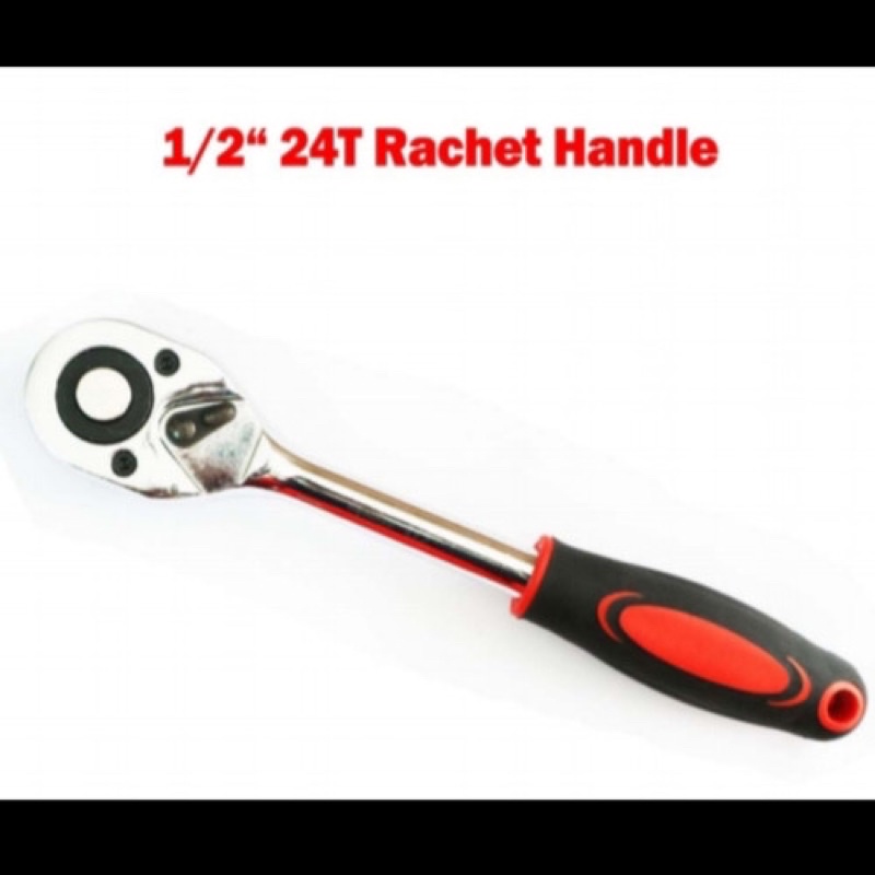 Ratchet Handle 1/2&quot; Gagang Stang Sock Sok Socket 2 Arah 10 x 1/2 Inchi