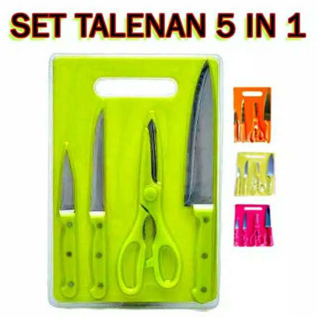 PISAU TALENAN SET 5 IN 1 / PISAU DAGING GUNTING Set 4 in 1