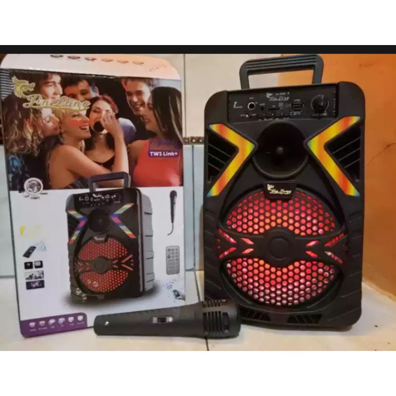 Speaker Bluetooth Original Fleco 6.5in Mp3 player karaoke