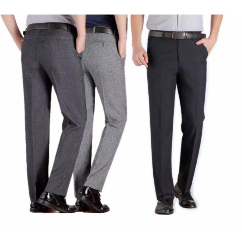 CELANA KANTOR FORMAL PRIA SLIMFIT BAHAN DASAR KAIN WOLL KUALITAS