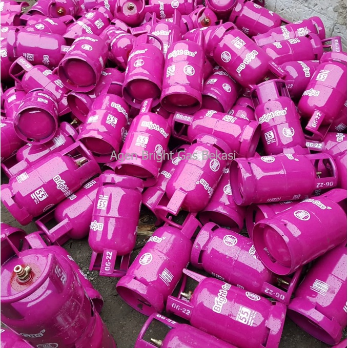 TABUNG BRIGHT GAS 5,5 KG KOSONG PINK