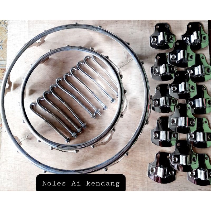 Ring jaipong crome V8/8 bahan besi plat tebal ukuran bisa direqust