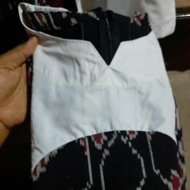 Dress Tenun Jepara Warna Merah