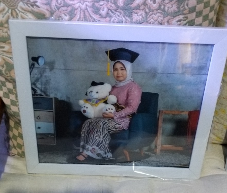 Frame Bingkai Pigura Foto 12r 30x40 Cm Ukir Double Linen