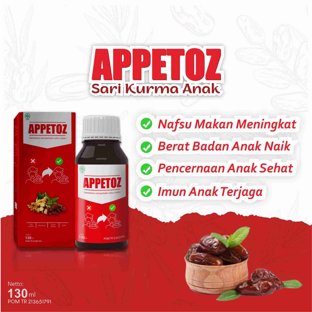 Appetoz Sari Kurma - Paket Isi 4 Botol