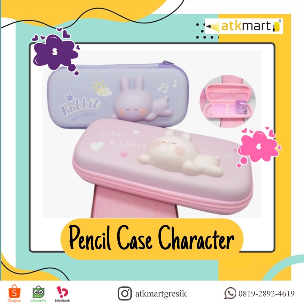 

Pencil Case Resleting Squis Rabbit