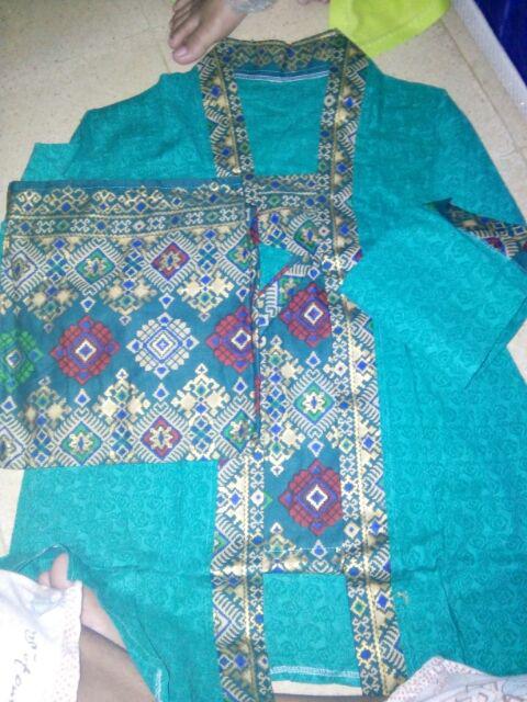 Jodha Etnic Setelan Kebaya Modern Kutubaru Busui Motif Batik Fashion Muslim Wanita Lengan Panjang