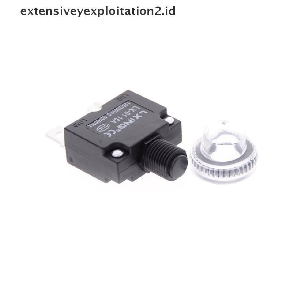 (Hotter) 1set Overload Protection Thermal Switch+Tombol Tekan+Tahan Air