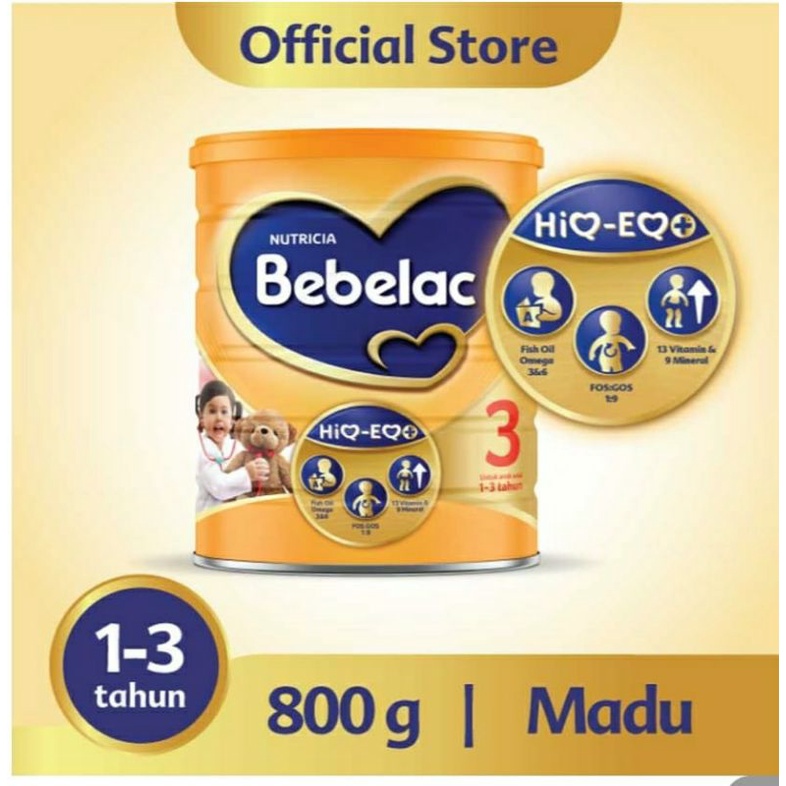 

Bebelac 3 Susu Pertumbuhan Anak 1-3 Tahun Madu 800g Exp 2025