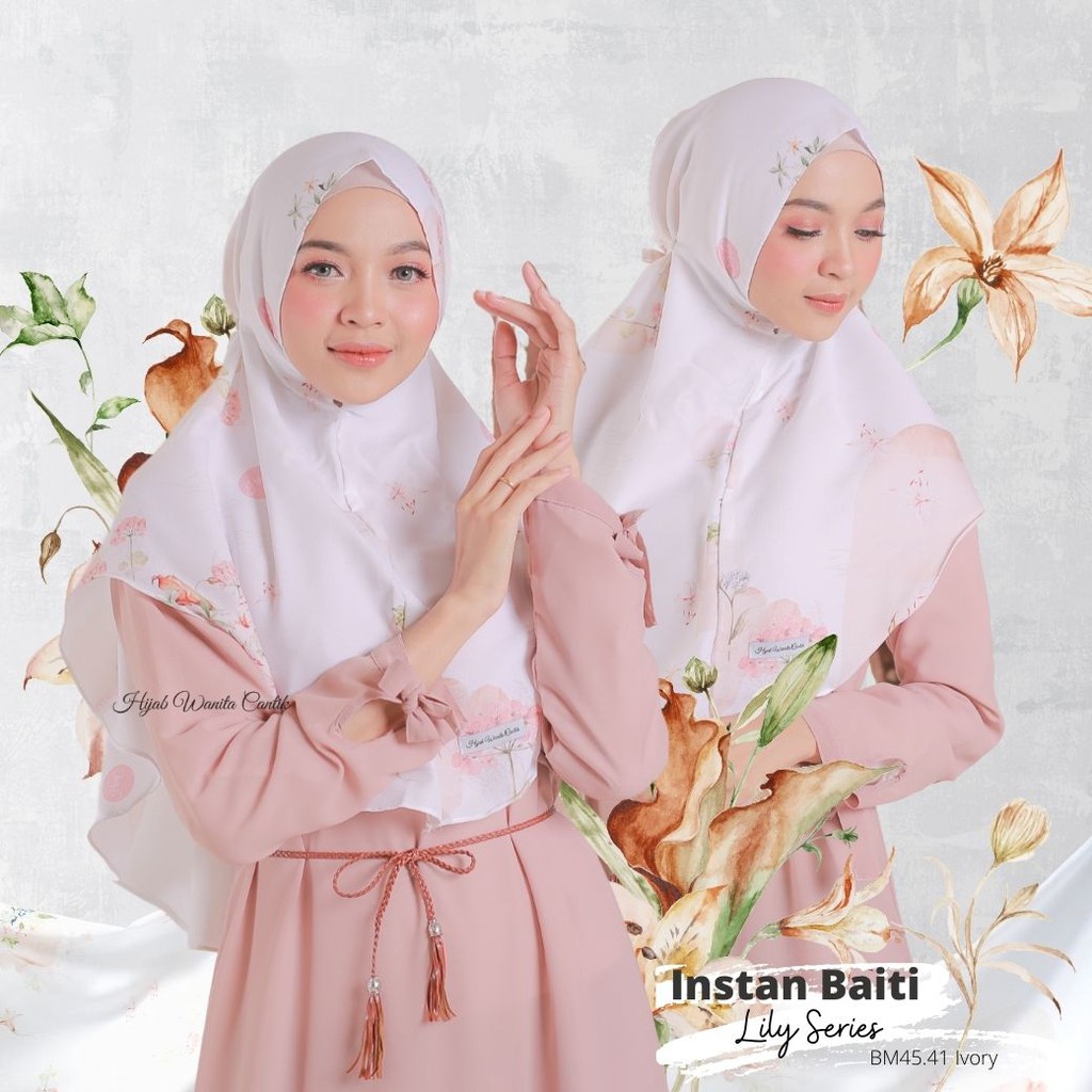 Hijabwanitacantik - Instan Baiti Lily | Hijab Instan | Jilbab Instan-Ivory