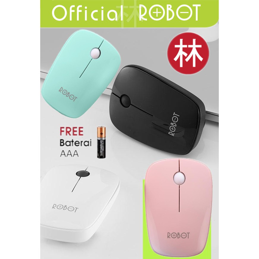 Robot M220 2.4G Wireless Optical Mouse Cherry Scroll Wheel