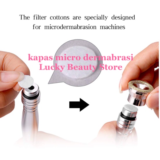 kapas filter micro dermabrasi diamond peeling