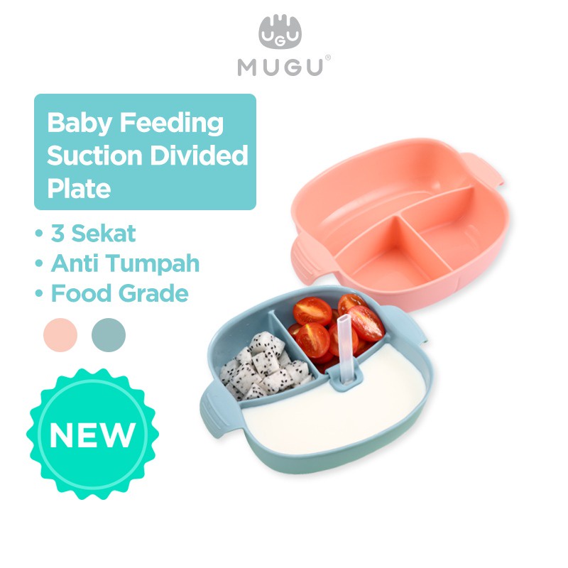 MUGU SUCTION DIVIDED PLATE - TEMPAT MAKAN BAYI MPASI