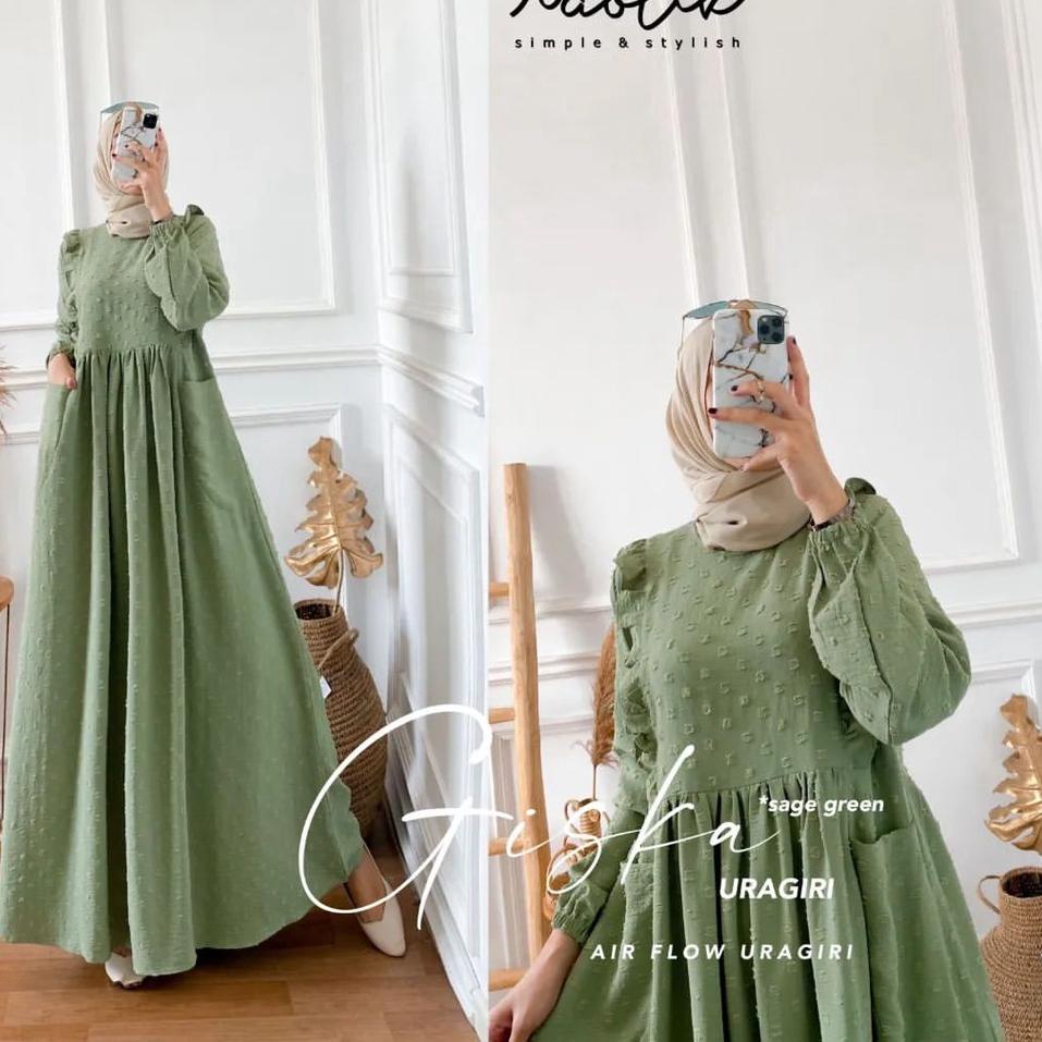 Giska Dress Gamis Uragiri {ABE.26Au22ᶜ}