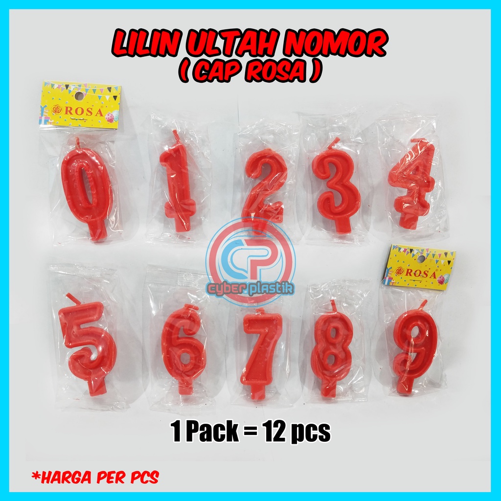 Lilin Ultah Angka | Lilin Ultah Nomor