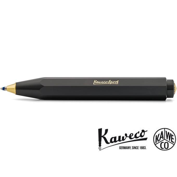 

KAWECO Sport CLAS Ballpoint Pen #HWP Pulpen Refill Parker Pilot Sarasa - Black