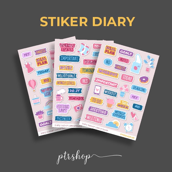 

STIKER DIARY AESTHETIC / STIKER DIARY RETRO / STIKER DIARY PASTEL / STIKER DEKORASI