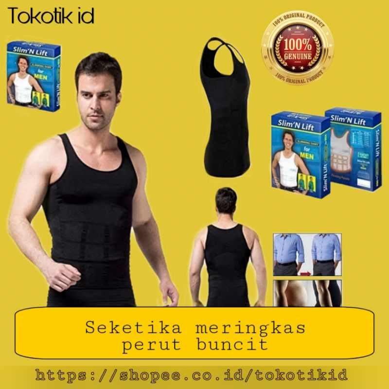 Kaos dalam pria / Singlet Slim N Lift Body Shaping