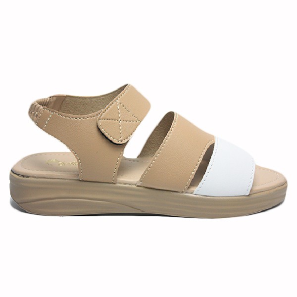 Dr. Kevin Women Flat Sandals Sandal Treples Wanita 571-551 - (2 Warna) Mocca/Hitam dan Putih/Mocca-Putih/Mocca