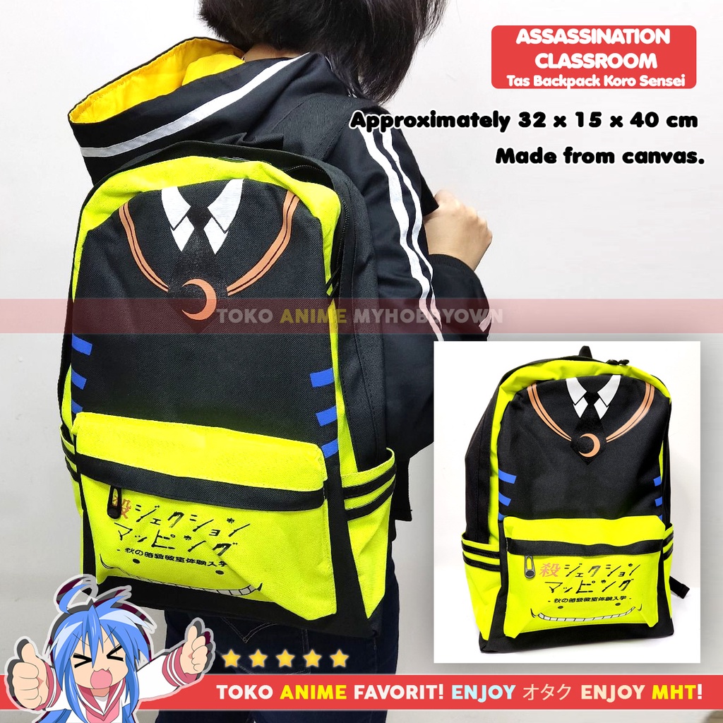 Tas Backpack Ransel Punggung Anime Assassination Classroom Ansatsu Kyoshitsu Koro Sensei