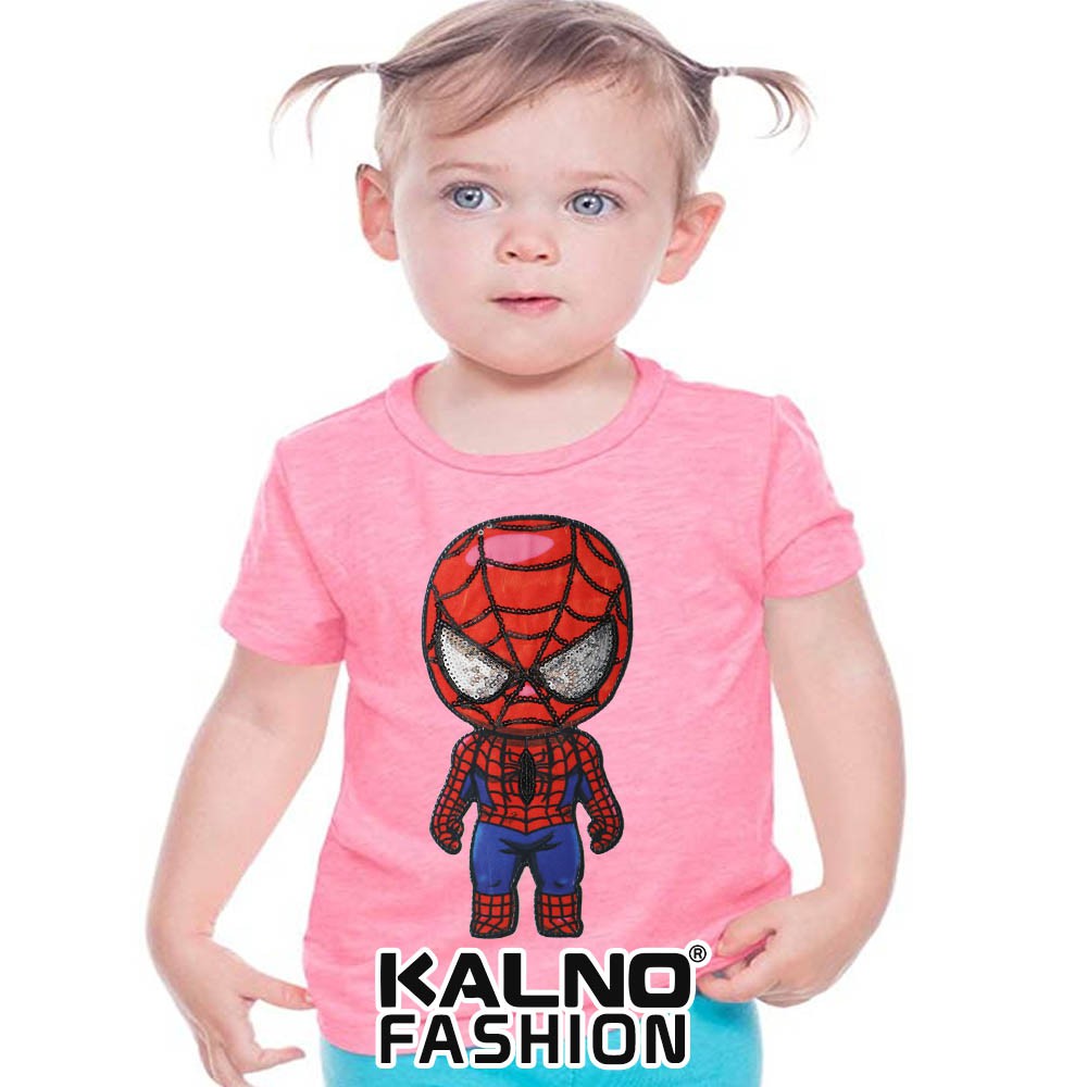 kaos baju anak SPDERMAN berdiri umur 1 - 7 tahun, baju anak super hero, baju anak karakter