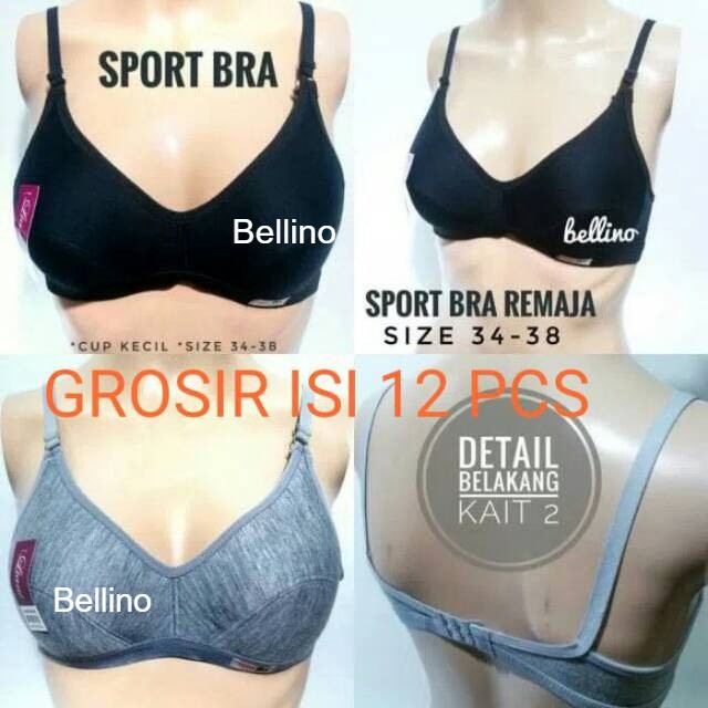 Khusus Lusinan Sport Bra Remaja Misty Isi 1Lusin Size Seri 34 36 38 Grosir 04L