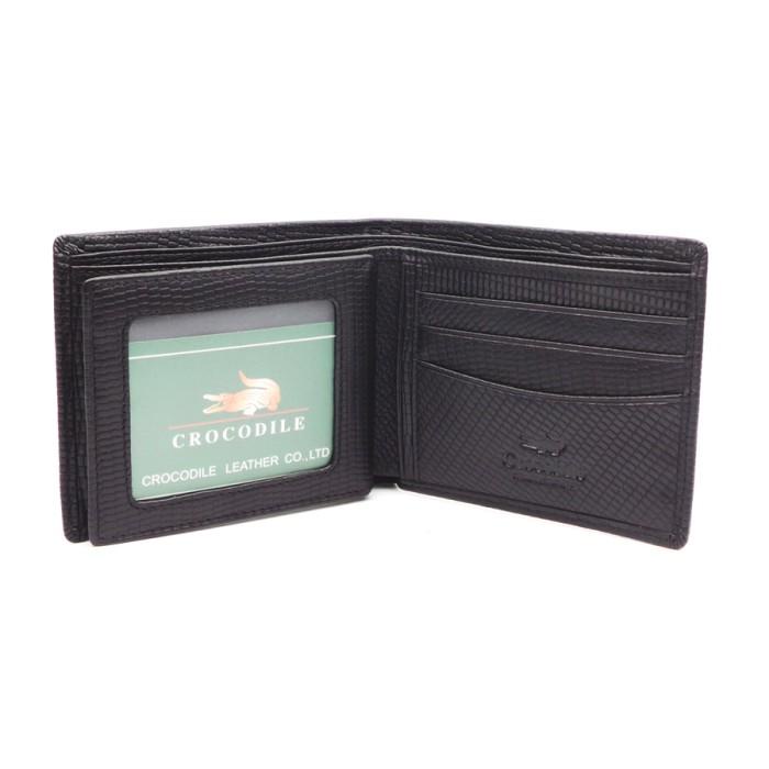 Crocodile C1608-12 Black - Dompet pria kulit asli - Dompet kulit