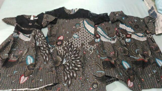 Couple Keluarga Kebaya Batik Mama Kemeja Papa & Anak Batik Ori Solo M L Xl Xxl Dijual Terpisah