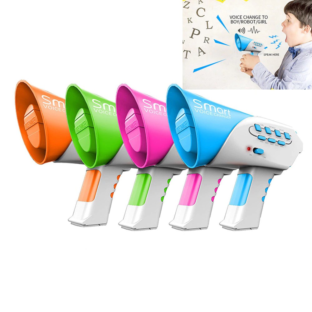 (Gratis Ongkir) Novelty Toys Loudspeaker Multi Voice Changer Creative Funny Voice-changing Toys