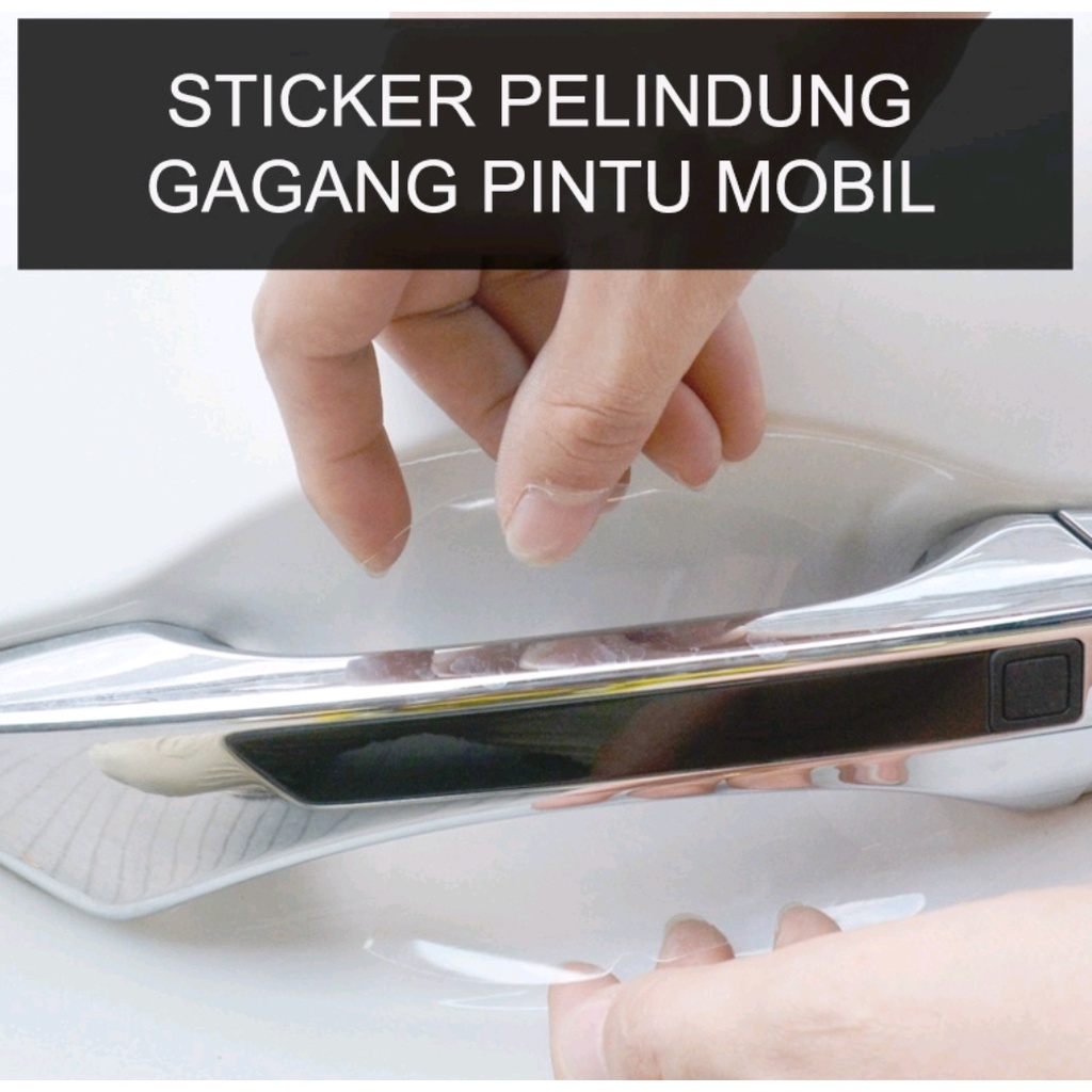 Stiker Anti gores pelindung gagang Pintu Mobil Car Handle Protector