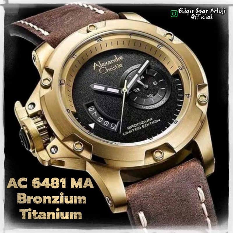 Alexandre Christie Automatic AC 6481 Bronzium Titanium Limited Edition Original