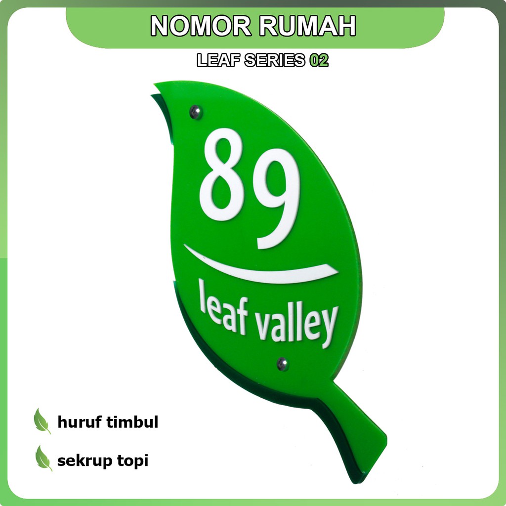 

Nomor Rumah Leaf 02 Bahan Acrylic/Akrilik