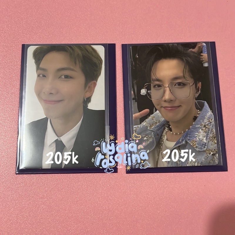 photocard bts memories 2020 namjoon rm dvd photocard jhope hoseok dvd mots one