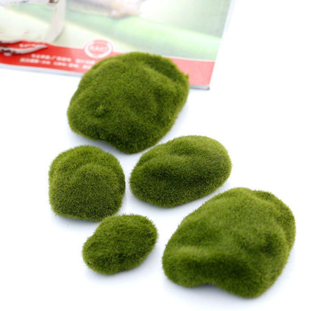 Suyo Mossy Stone Aksesoris Rumput Ornamen Peri Taman Simulasi Lumut