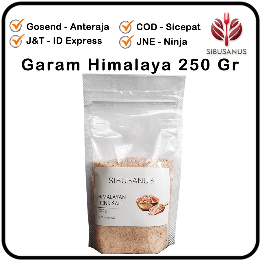 

Garam Himalaya 250 gram - Pink Himalayan Salt 250gr - Garam Pink - Garam Diet Sehat